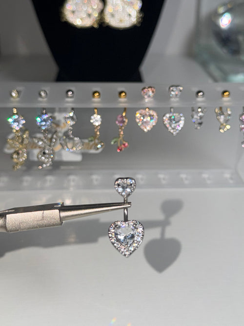 Double Heart Belly Ring