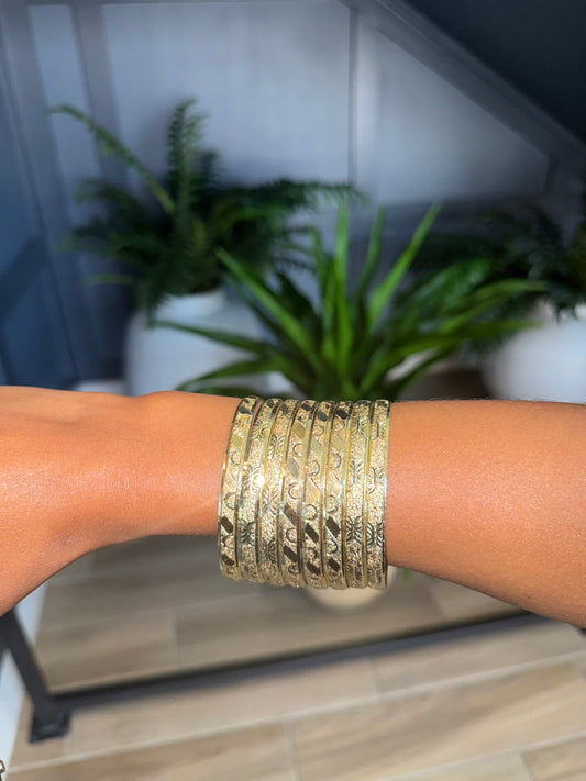 SMALL PACK EXCLUSIVE GOLD BANGLES