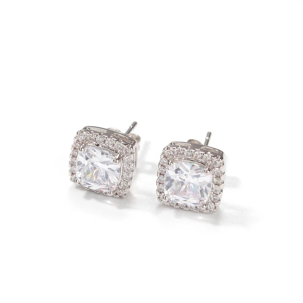 Diamond Square Earrings