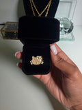 14k Gold HK Ring