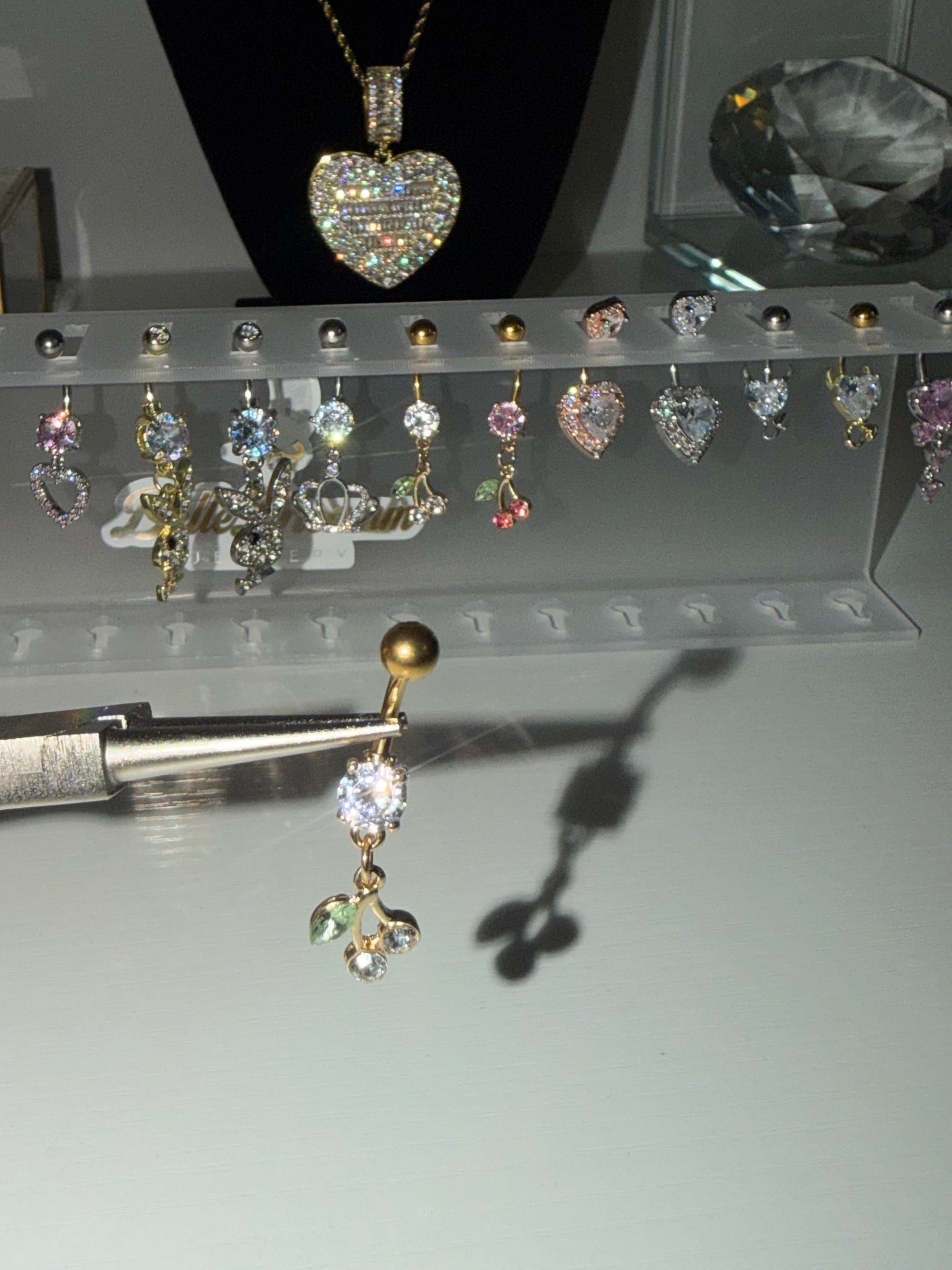 Cherry Belly Ring