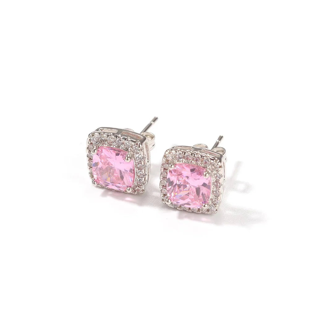 Diamond Square Earrings