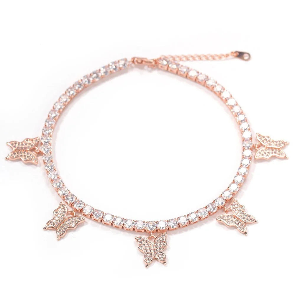 Butterfly Tennis Anklet