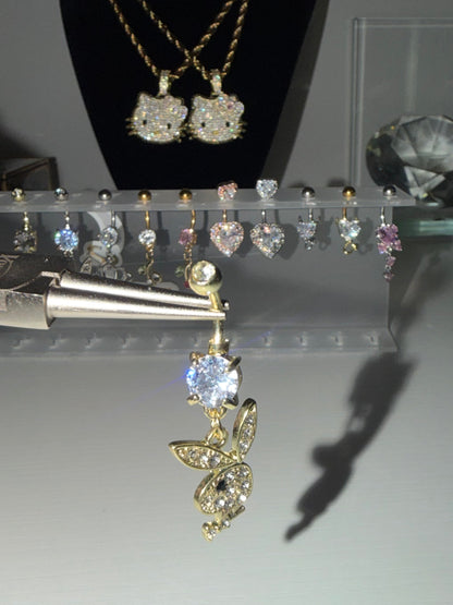 P-Bunny Belly Ring