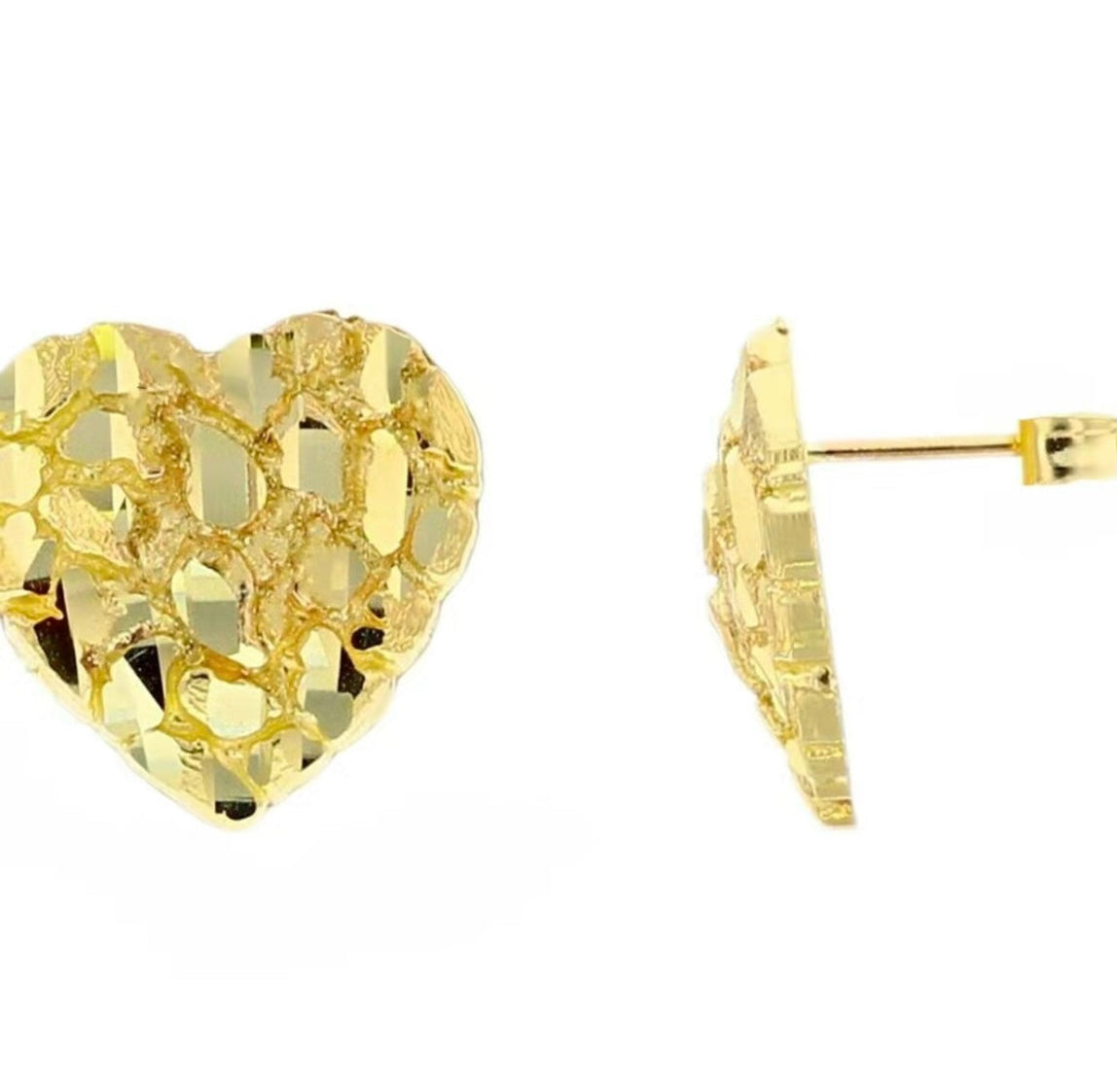 Nugget Heart Earrings