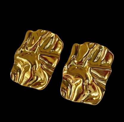 Radiant Solar Gold Earrings