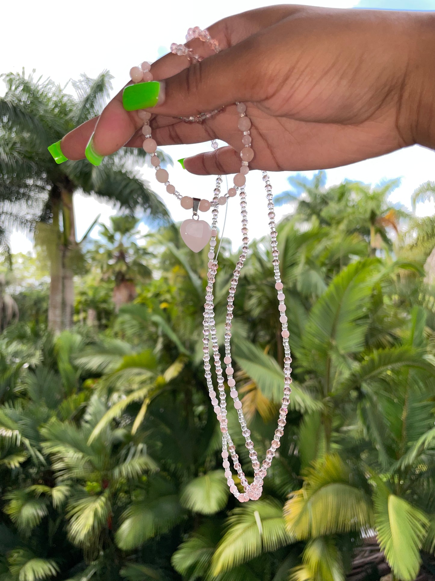 RoseQuarts Waist Beads