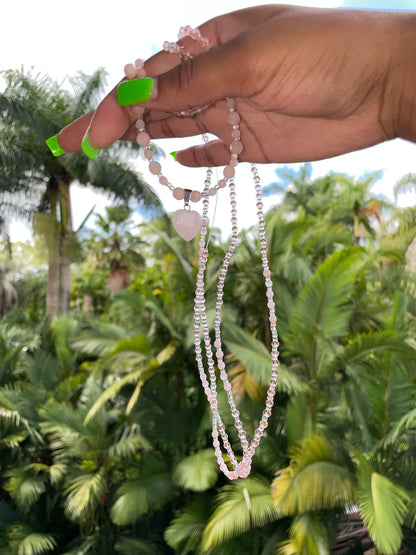 RoseQuarts Waist Beads