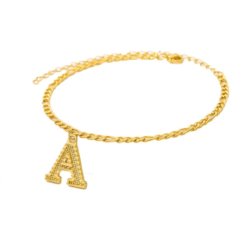 Letter Anklet