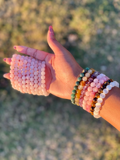 Rose Quartz Crystal Bracelet